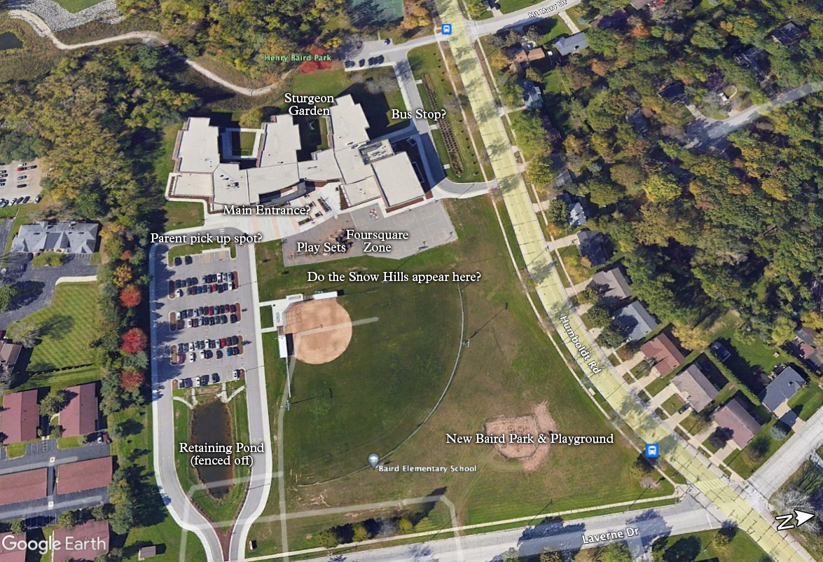 Baird Elementary area in 2021